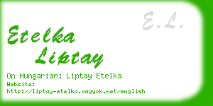 etelka liptay business card